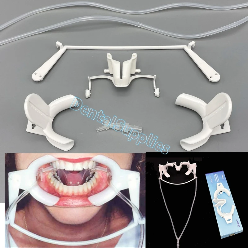 Aspirador de Saliva Dental, abridor de boca ajustable, Retractor de labio y mejillas de Nola, sistema de campo seco de laboratorio, Retractor de odontología