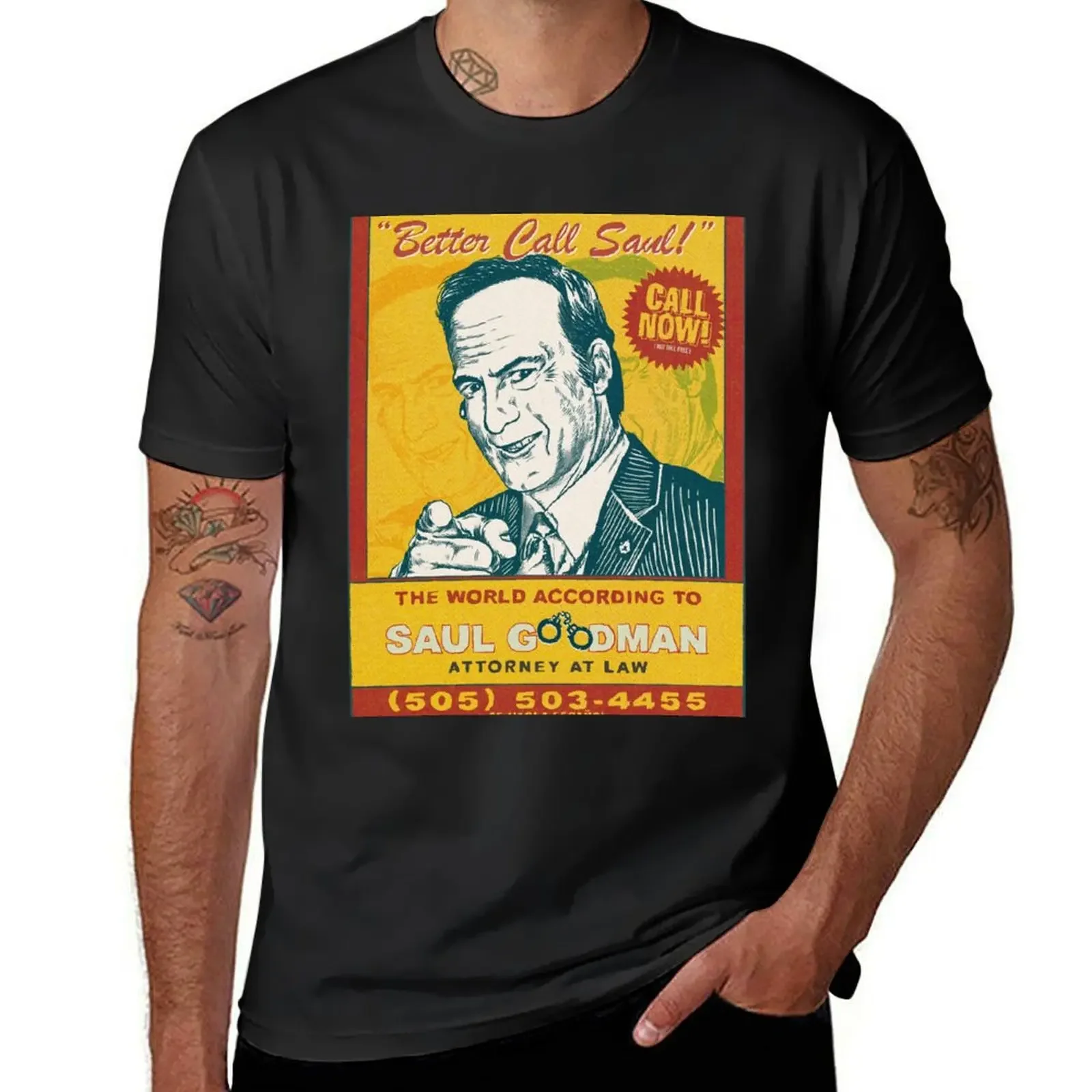 The World according to Saul Goodman T-Shirt vintage anime shirt customs funny t shirts for men