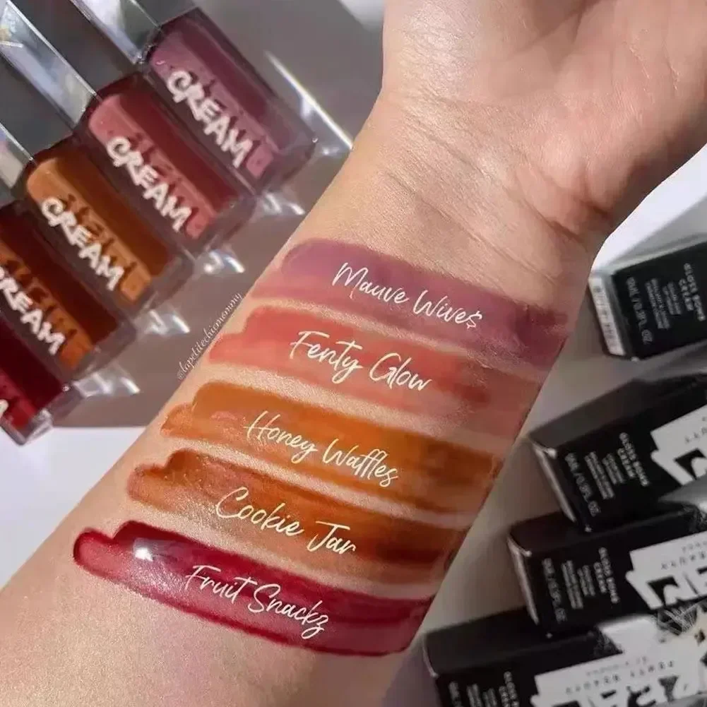 FB Gloss Dream Cream Heat High Shine Lip Gloss Glitter Idratante Paffuta Rossetto liquido a lunga durata 9ml Diamond Sexy Girl