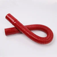 Manguera Flexible de silicona Universal roja de 40 ~ 100mm, tubo de radiador de agua para entrada de aire, unión de goma de alta presión y alta temperatura