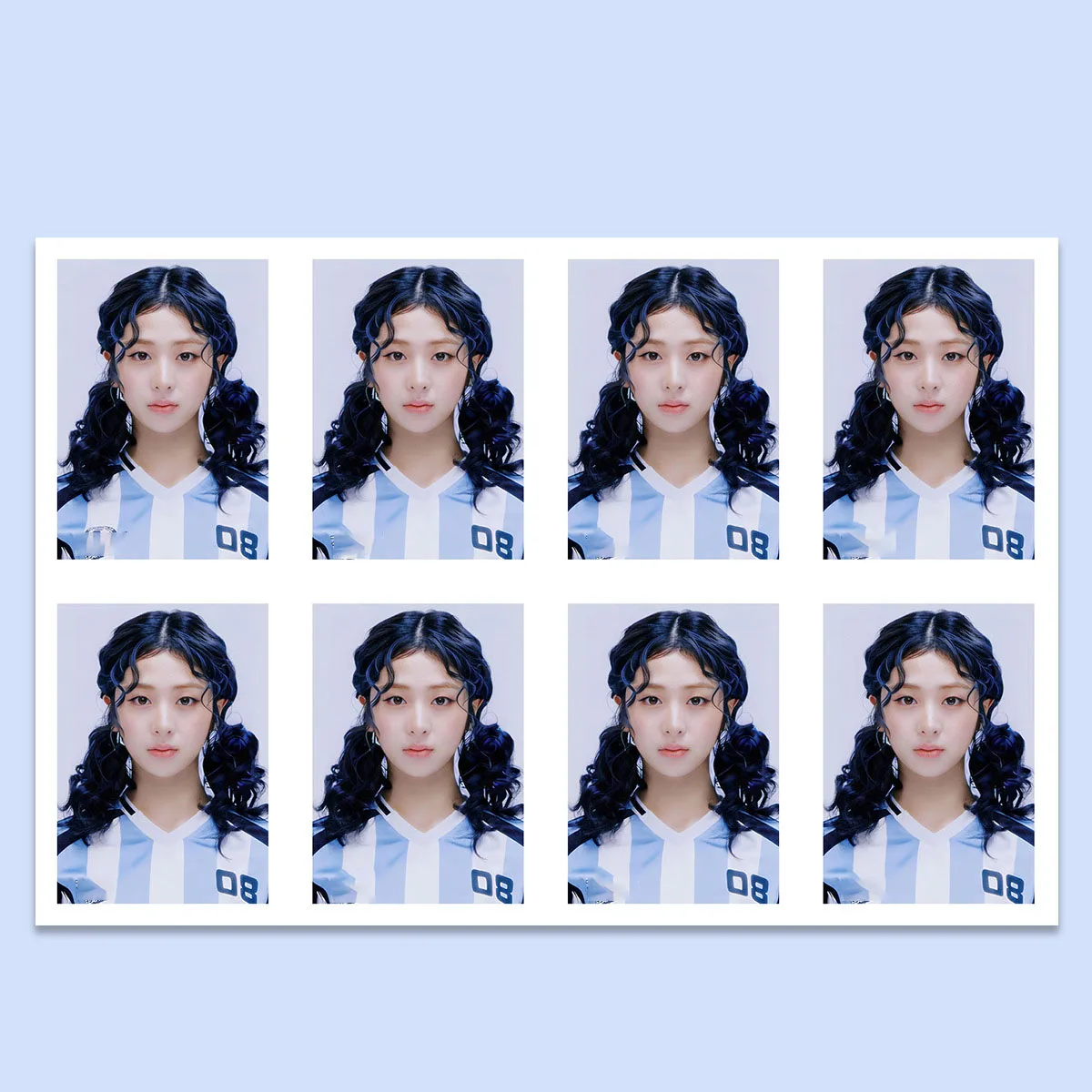 Kpop Idols CHAEWON KAZUHA One Inch ID Photo White Background Photograph Figure Printing Photo EUNCHAE YUJIN Fans Collection Gift