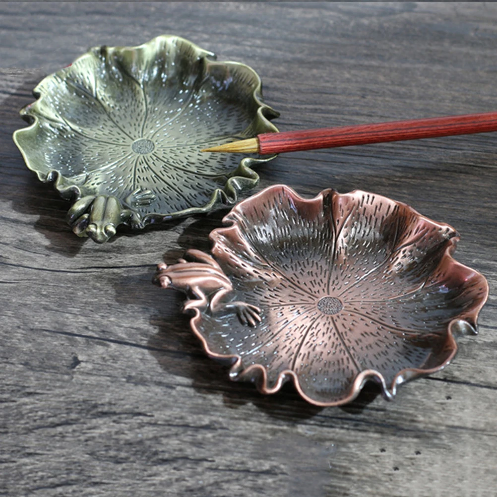 

Лоток для смешивания цветов, медь премиум-класса, прочный размер для путешествий, красивое украшение, тарелка для печати, контейнер для ручек, коробка для домашних чернил