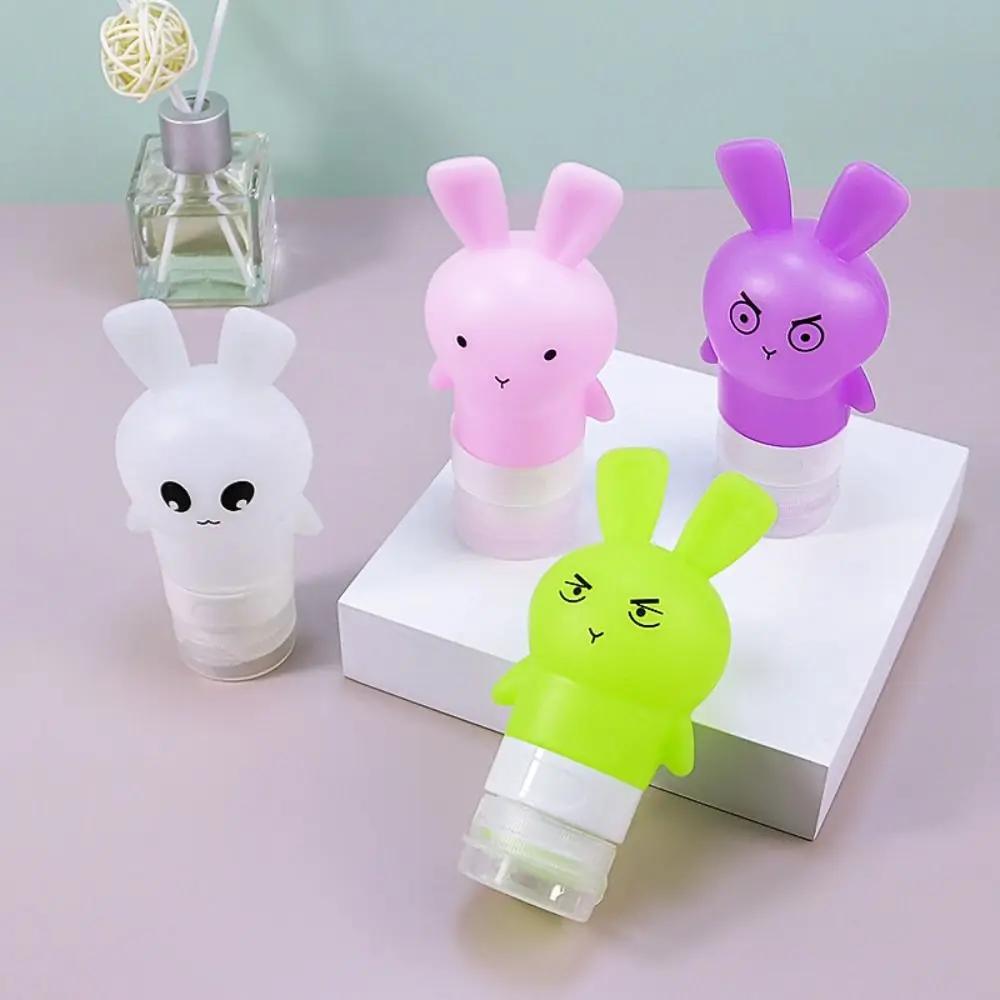 Portable 75ml Sub-bottling Silicone Cute Travel Organizer Refillable Cartoon Storage Bottle