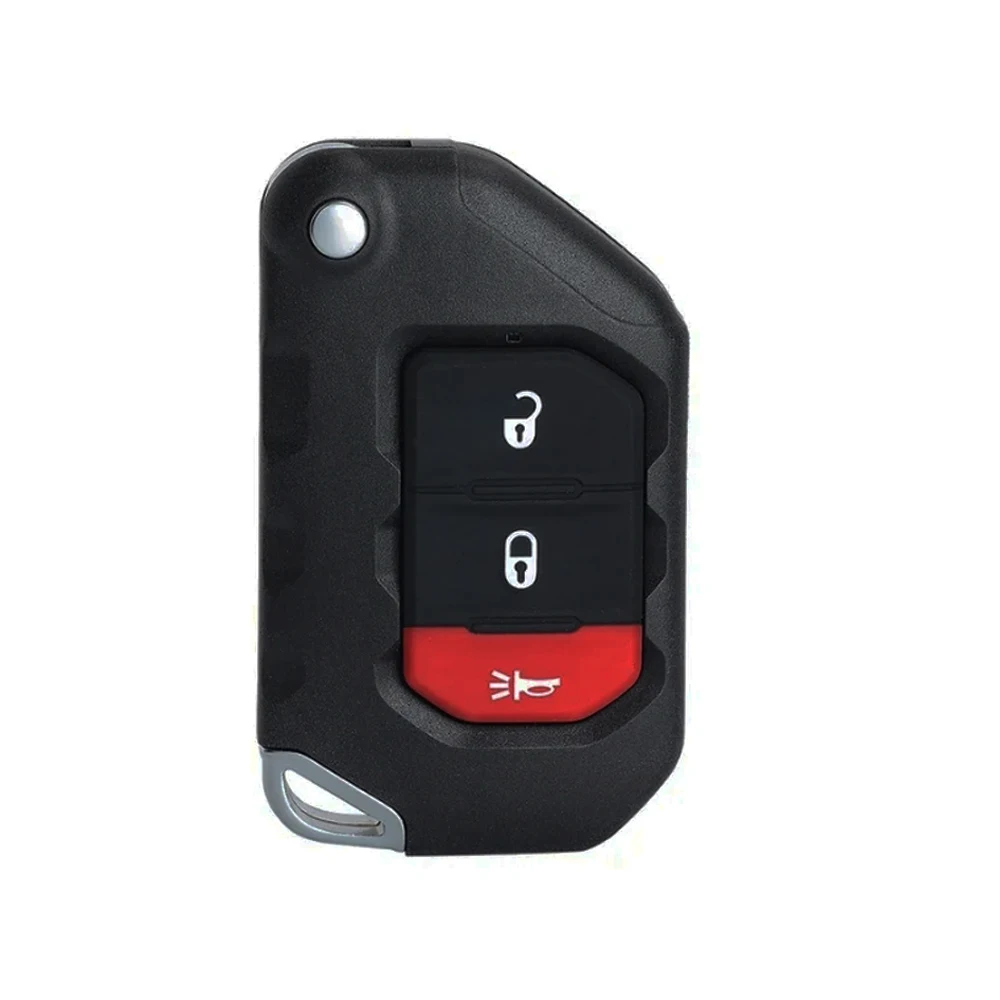 2/3/4 Button 433MHz Flip Smart Remote Car Key For Jeep Wrangler Gladiator 7939M HITAG AES 4A Chip OHT1130261Uncut Blade No logo