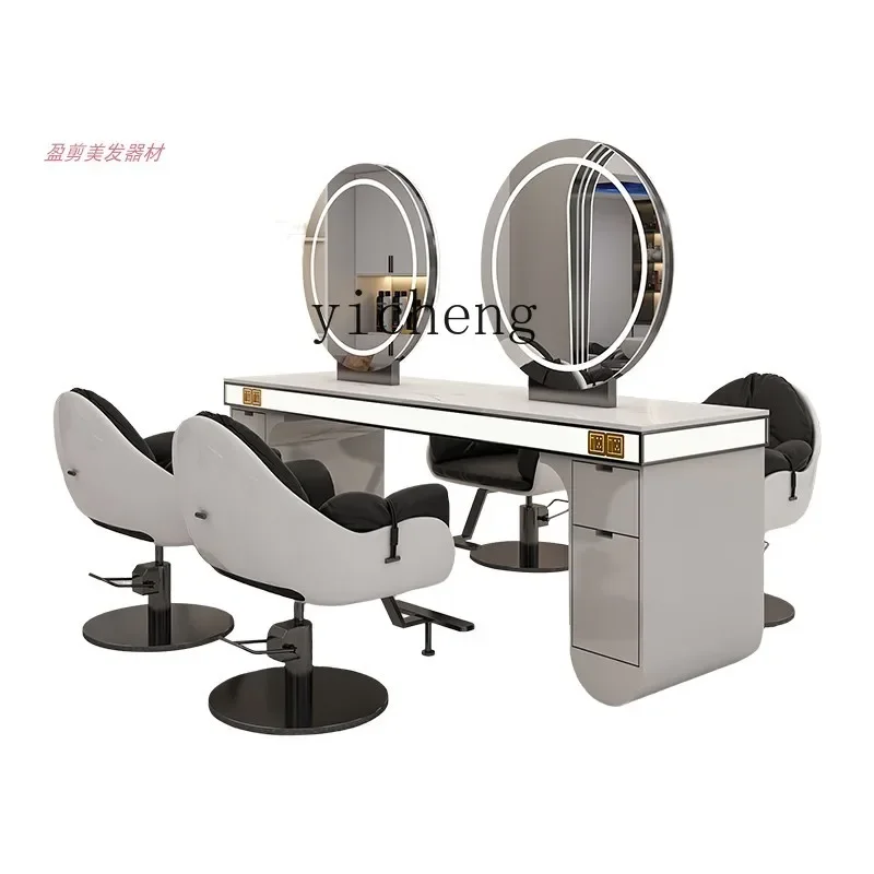 XL hair salon special four-sided mirror table barber shop single-sided double-sided beauty salon mirror