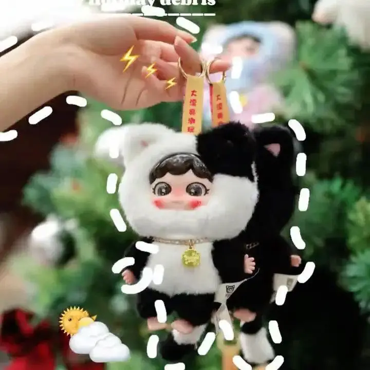 

MINISO Babythree Figure Gift Girl Cute Sweet Trendy Toys Doll Blind Box Surroundings Doll Pendant Little Sweet Tooth Hide-seek