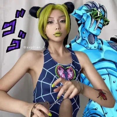 

JoJo's Bizarre Adventure Part5 VENTO AUREO Golden Wind Jolyne Cujoh Cosplay Costume