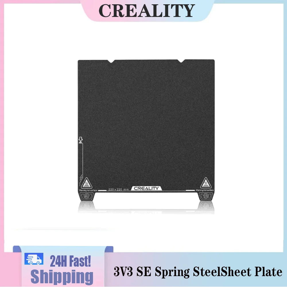 

Creality Ender 3 V3 SE Spring Steel Sheet Plate Magnetic Flexible Removable Platform Kit for Ender 3 V3 SE/3 V2/3 Pro 220x220mm