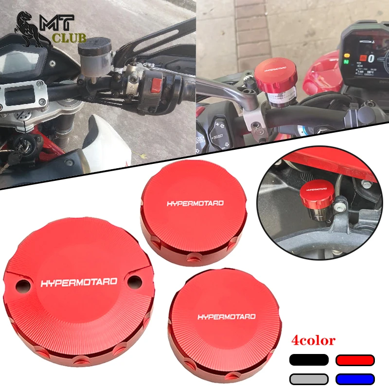 2024 New For Ducati Hypermotard 950 950SP 1100 Motorcycle CNC Accessories Front Brake Clutch Rear Brake Fluid Reservoir Cover