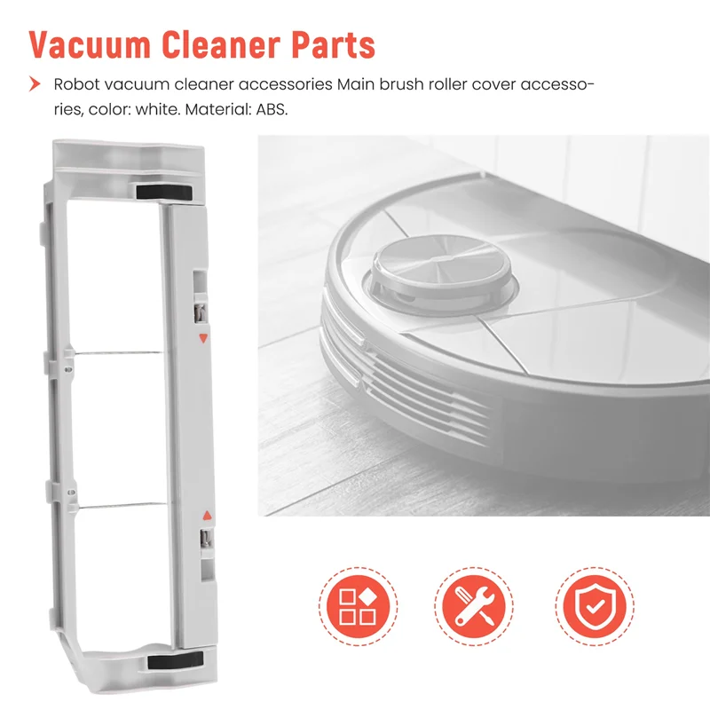 Abbk-acessórios de capa de rolo de escova principal para xiaomi mijia roborock s5 max s6 maxv s50 s51 xiaomi robô aspirador de pó peças