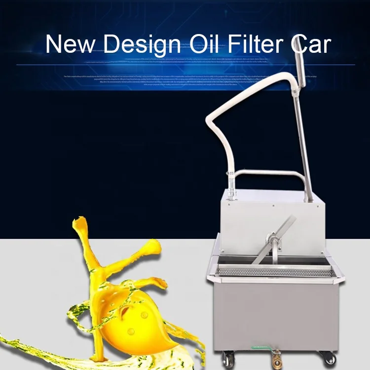 Good Performance Filtering Machines Frying Oil Deep Fryer Oil Filtering Machine Fried Food Oil Filter