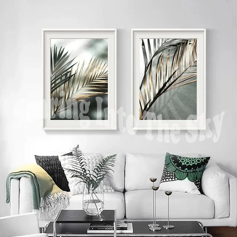 

1Pcs Modern Home Decor Interior Paintings Plain Leaves Decoration Pictures Room Wall Decororation Simple Canvas Painting Posters