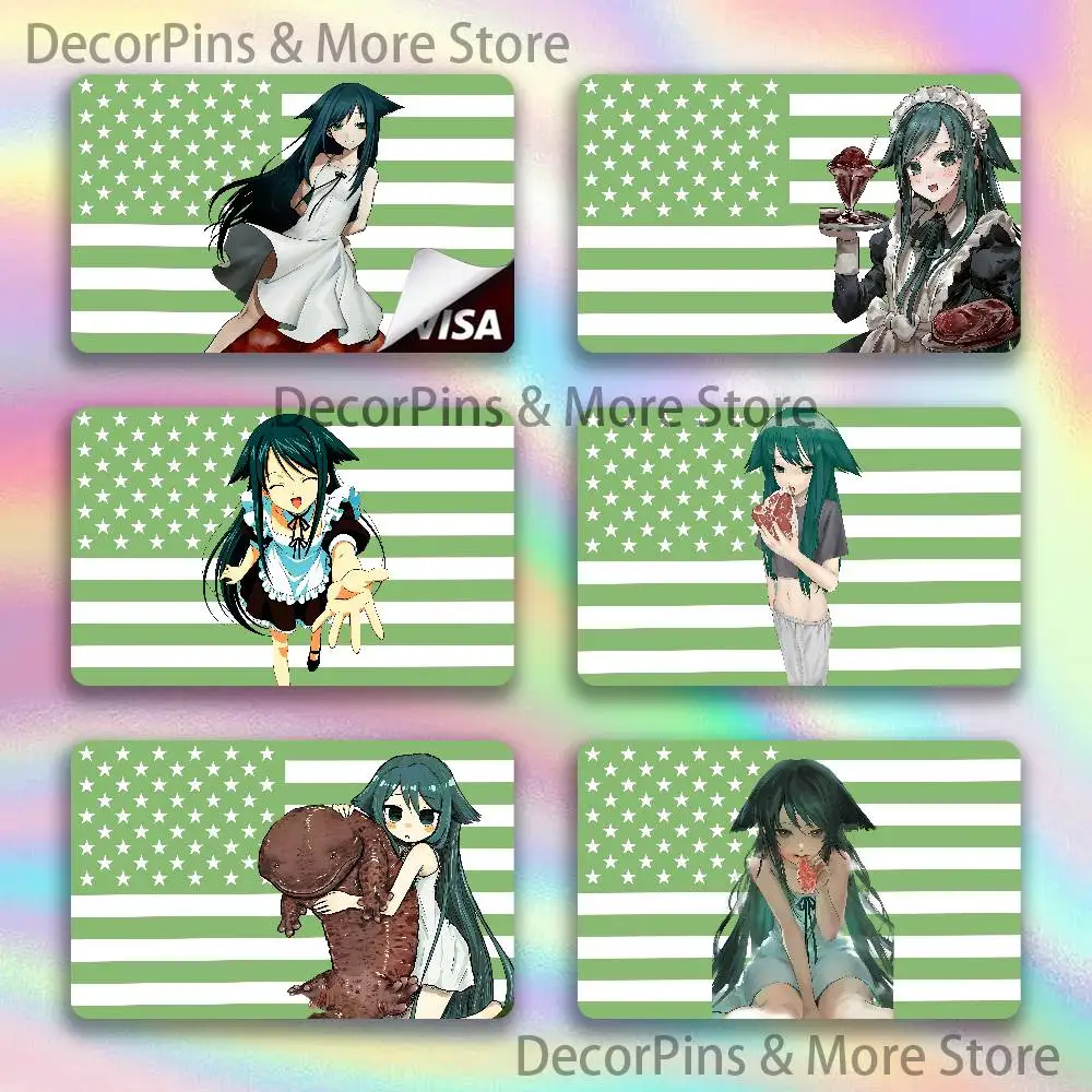 

The S-Song of S-Saya Skin HD Stickers Game Card Decal Scratch-resistant For Credit Debit Card Small Large Chip