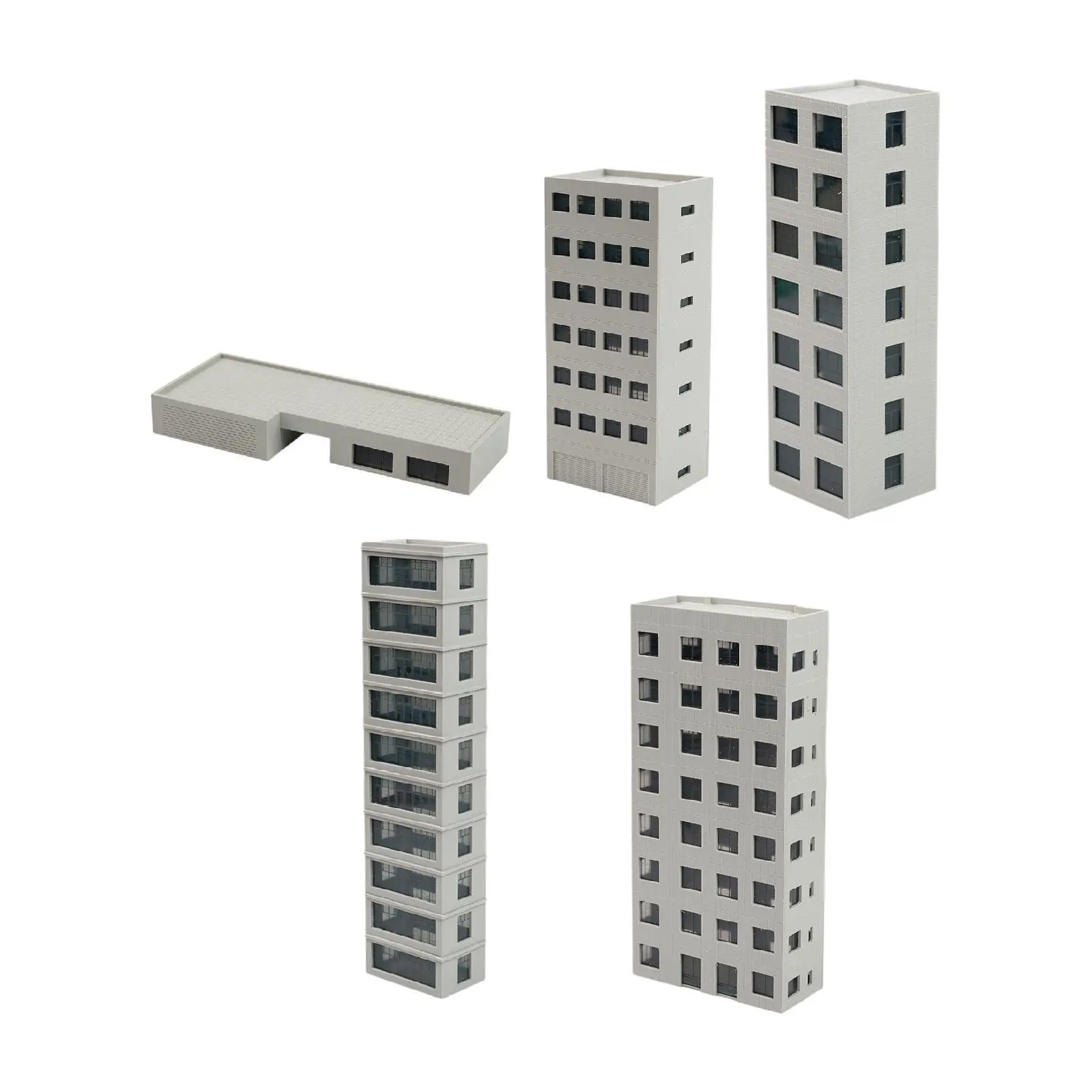 Modeltreingebouwen Realistisch 1:150 Modeltreinen Commercieel gebouw voor parklandschap Fairy Garden Miniatuuraccessoires