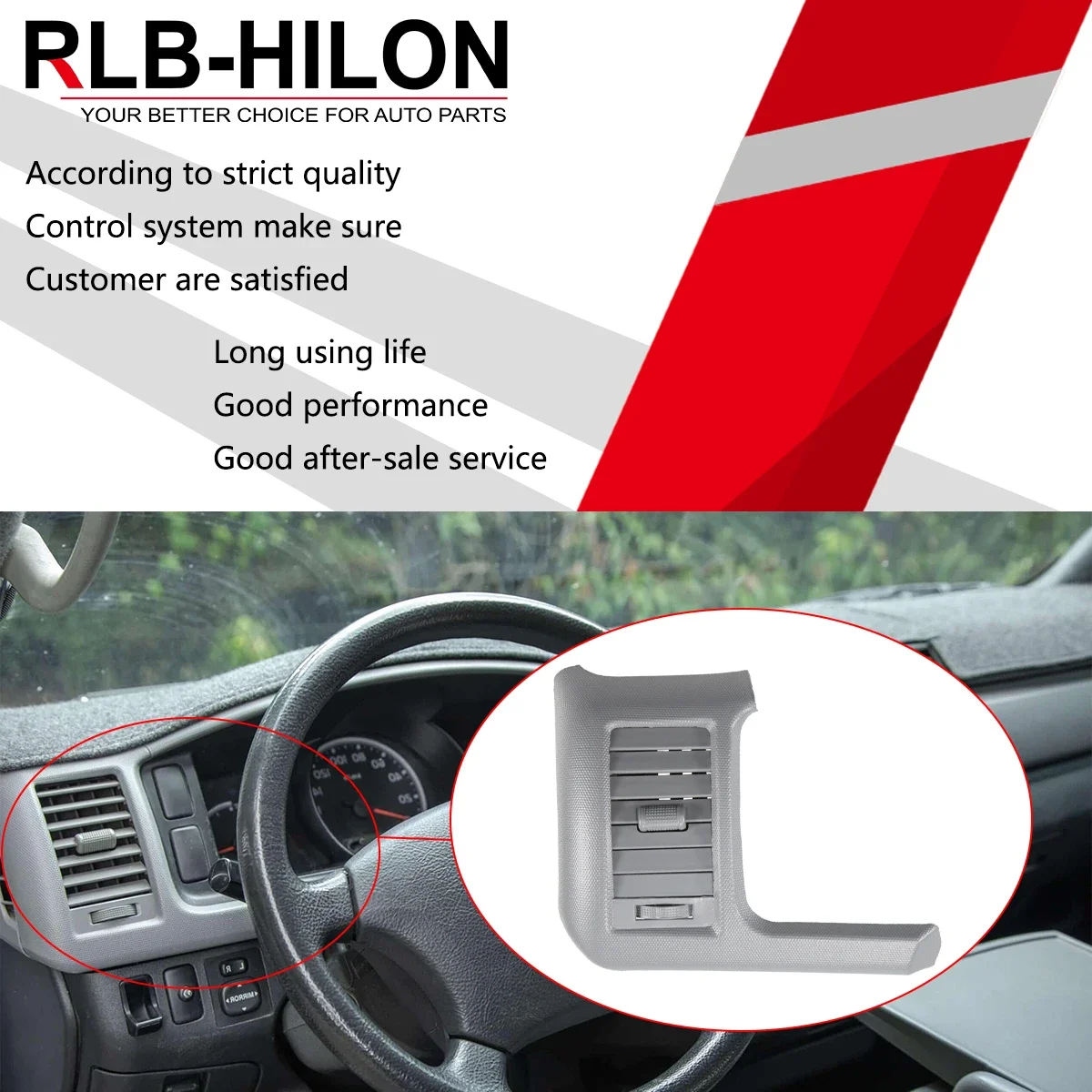 

Left Front Dashboard AC Vent Cover Panel For Toyota Hiace Commuter Grandia GL 2005-2019