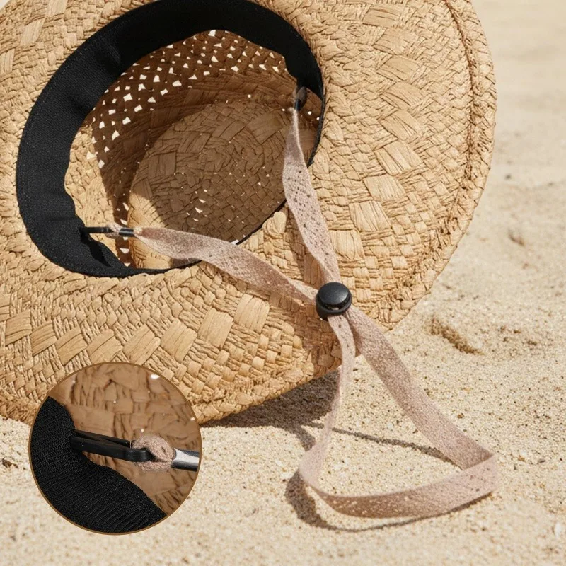 1/2PCS Elastic Hat Retainer Anti-lost Windproof Hat Strap Adjustable Hat Chin Cord Removable Hat Wind Rope Sun Hat Lanyard