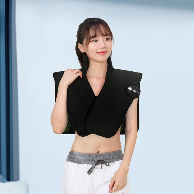 Jade Infrared Rotator Cuff Heating Pad Relieves Shoulder Pain Health Physiotherapy Heated Shoulder Brace