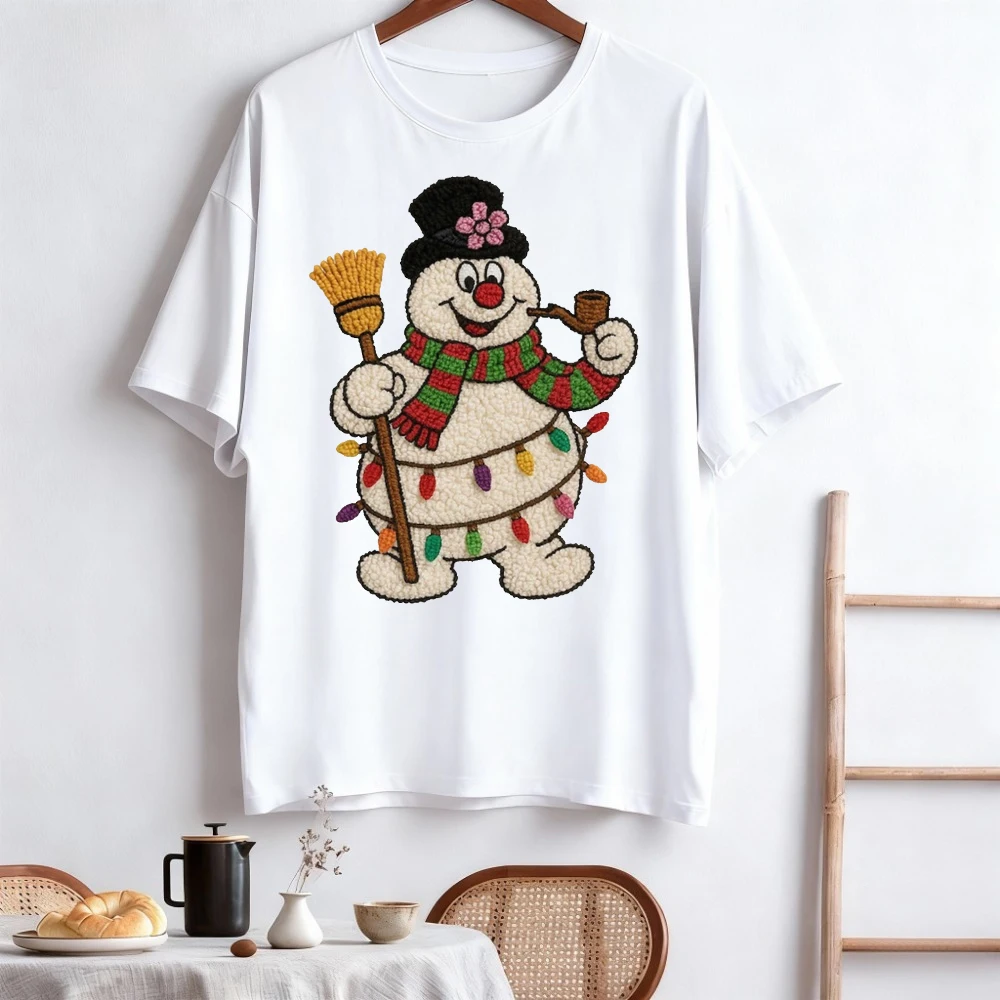 مزلاج هوك الغزل الكروشيه ثلج عيد الميلاد القمم عيد ميلاد سعيد أفلام مضحك الغزل فو التطريز ثلج تيز جديد وصول #1