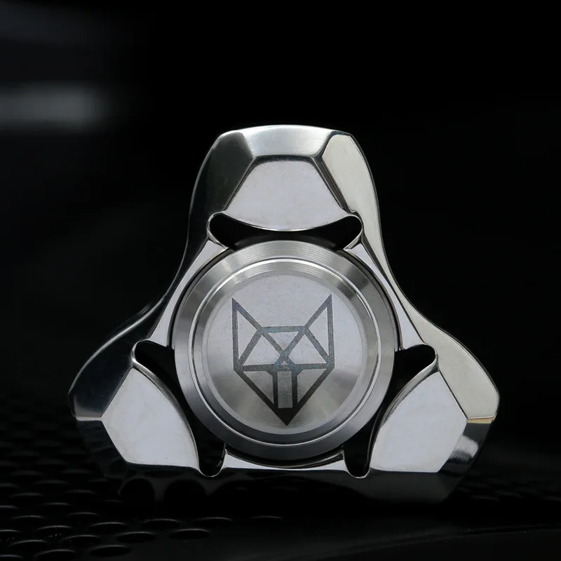 New Fingertip Gyro Metal Toys Precision Machinery Venting Stress Relief Anti-anxiety Kids Adults Gear Fidget Spinner FOX LEGEND