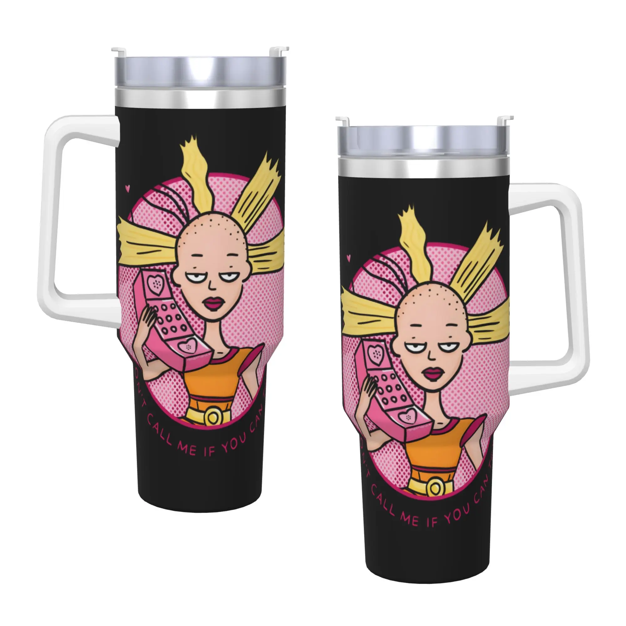 Stainless Steel Tumbler Anime R-Rugrat Thermal Cups Cynthia Pickle Leakproof Cold Drink Mugs Cup Travel Custom Water Bottle