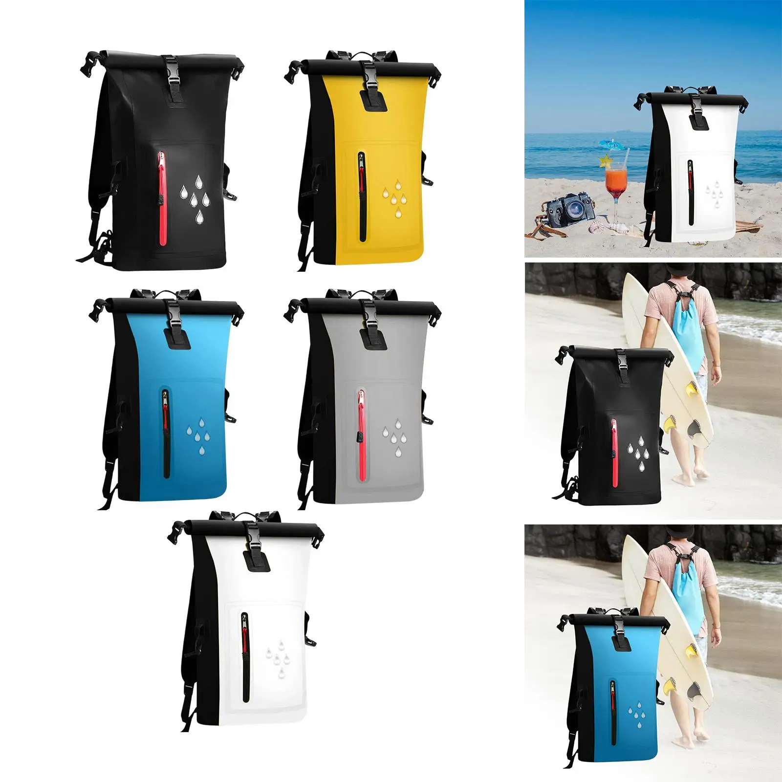 Waterproof Dry Bag 25L Kayak Float Bag for Outdoor Camping Kayak Sailing