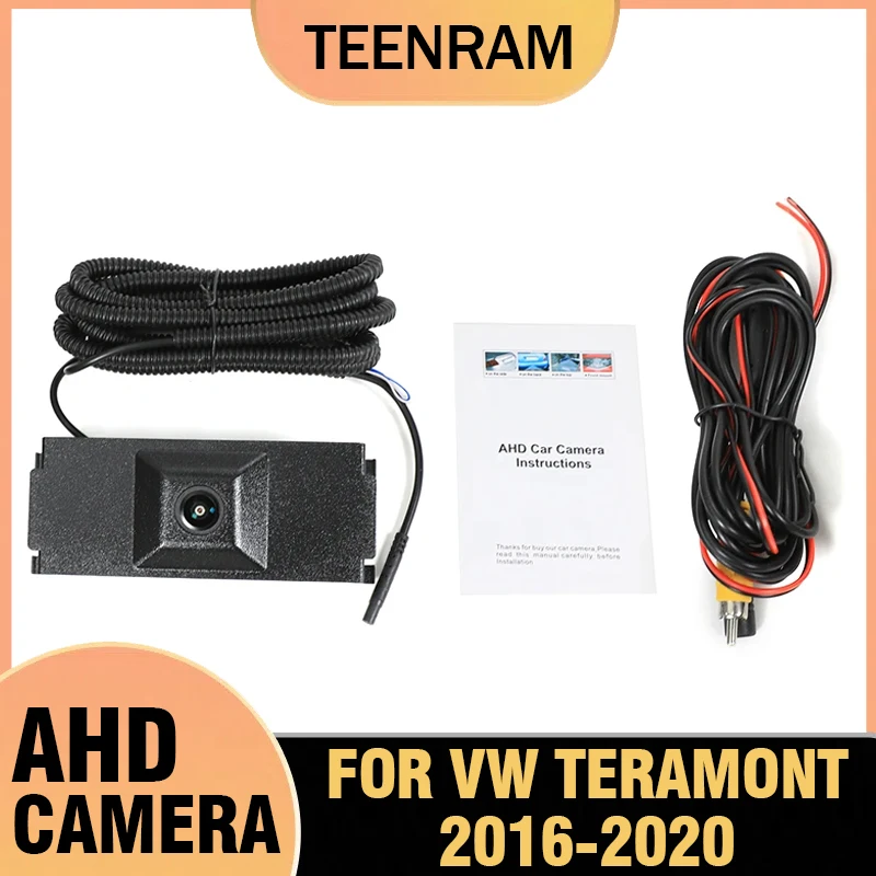 TEENRAM 1280*720P AHD Front View OEM Camera HD Night Vision Fisheye 150° Chrome Parking Camera System For VW Teramont 2016-2020