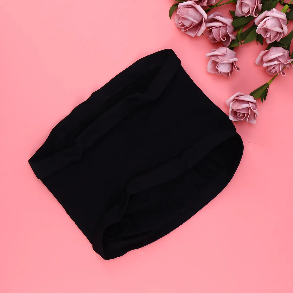Pregnant Women Prenatal Care Belt Size L Black Soft Seamless Breathable Stomach Lift Belly Band Pregnancy Support Pressure