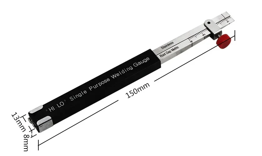 Welding Inspection Scale Small Height Gauge Hi-Lo Dedicated Internal Welding Ruler Metric Size 0.5~4cm