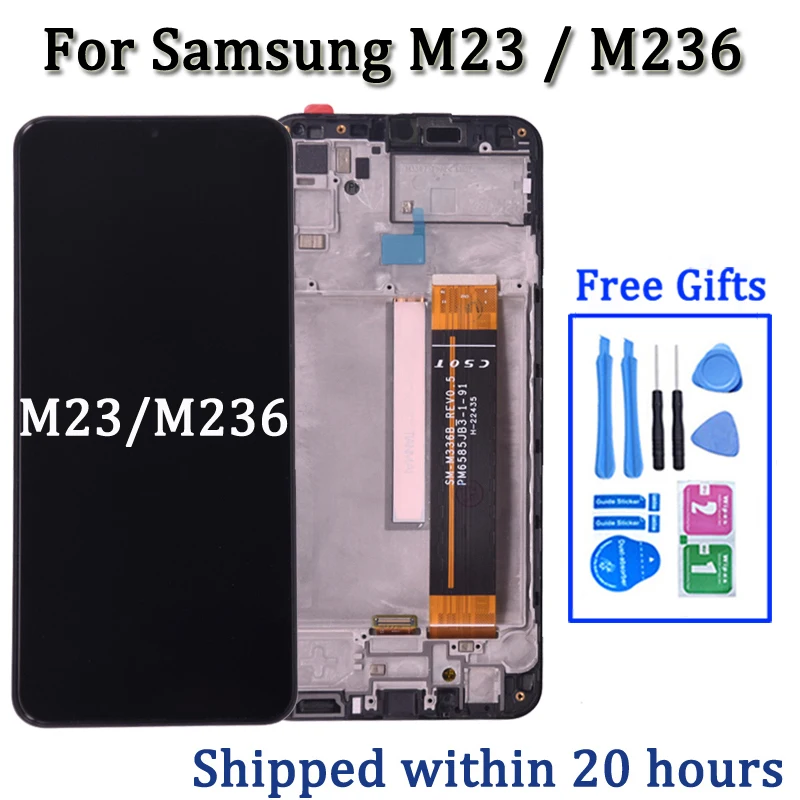 6.6'' For Samsung M23 M236 LCD Display With Touch Screen Digitizer For Samsung SM-M236B, SM-M236B/DS LCD