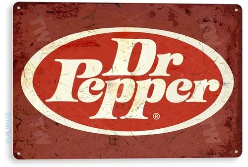 Blechschild Dr Pepper, altes Metall-Dekor, Wandkunst, Küche, Geschäft, Bar, A775