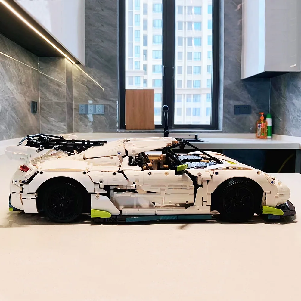 Klemmbausteine 4346PCS Technische MOC 1:8 Fantasma Sport Auto Racing Auto Modell Bausteine Ziegel Puzzle Spielzeug Kinder Geschenk