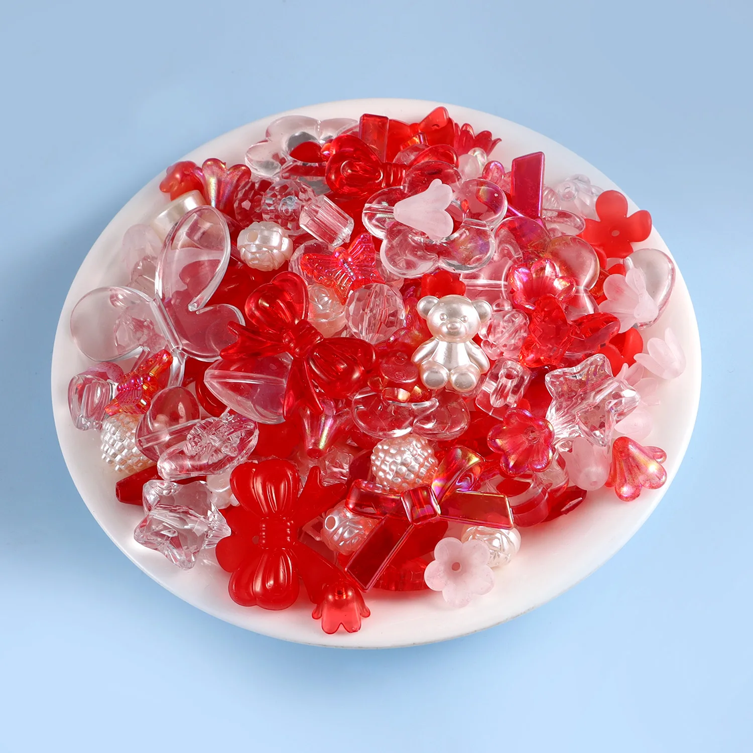 1 beutel Mischen Stil Candy Farbe Acryl Perlen Für DIY Handgemachte Armband Schmuck Machen Telefon Kette Zubehör