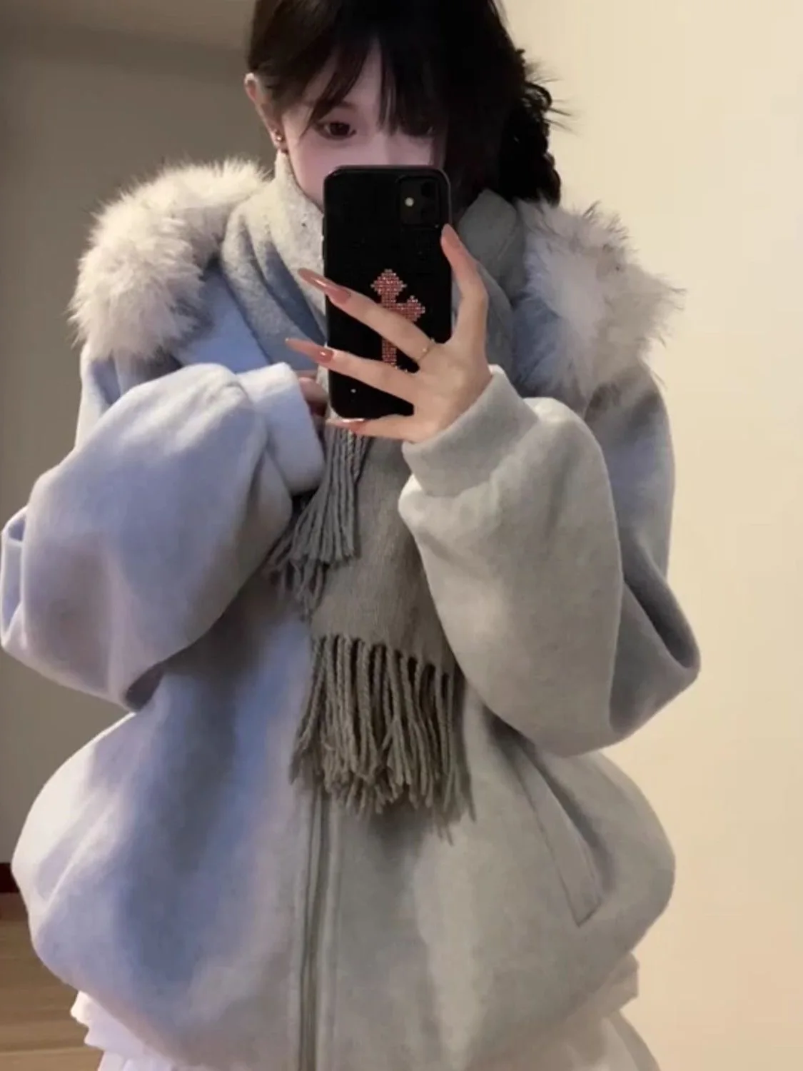 

Мужское шерстяное пальто Thiened, куртка с капюшоном, внутренняя хлопковая подкладка, молодежная мода, свободная посадка из бычьей ткани, тепло, гарантированное тепло