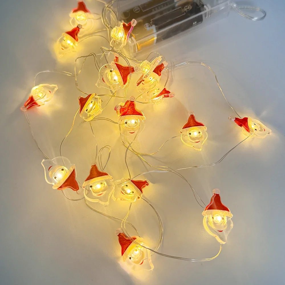 

Runtowo Santa Claus Light String Garland,Merry Christmas Decor for Home ,Christmas Tree Ornaments ,Xmas Party Supplies