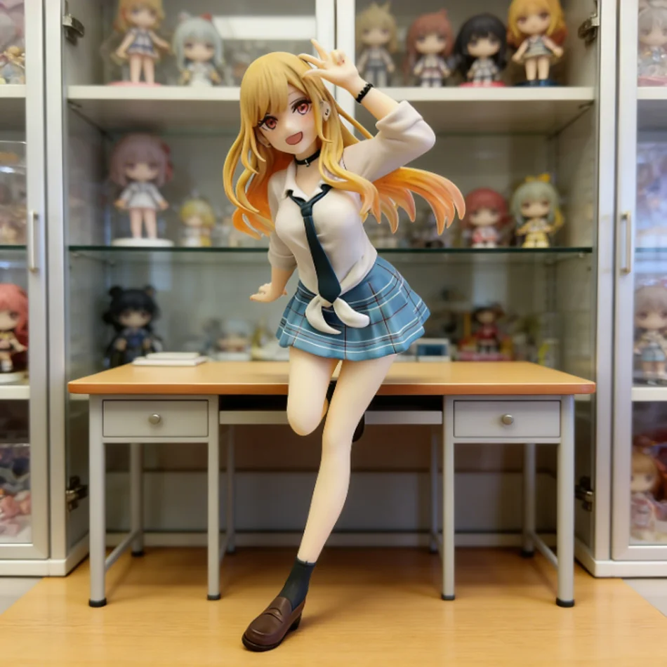 

My Dress Up Darling Kitagawa Marin School Uniform Style PVC Anime Figure Collectible Action Doll Model Cute New Year Gift