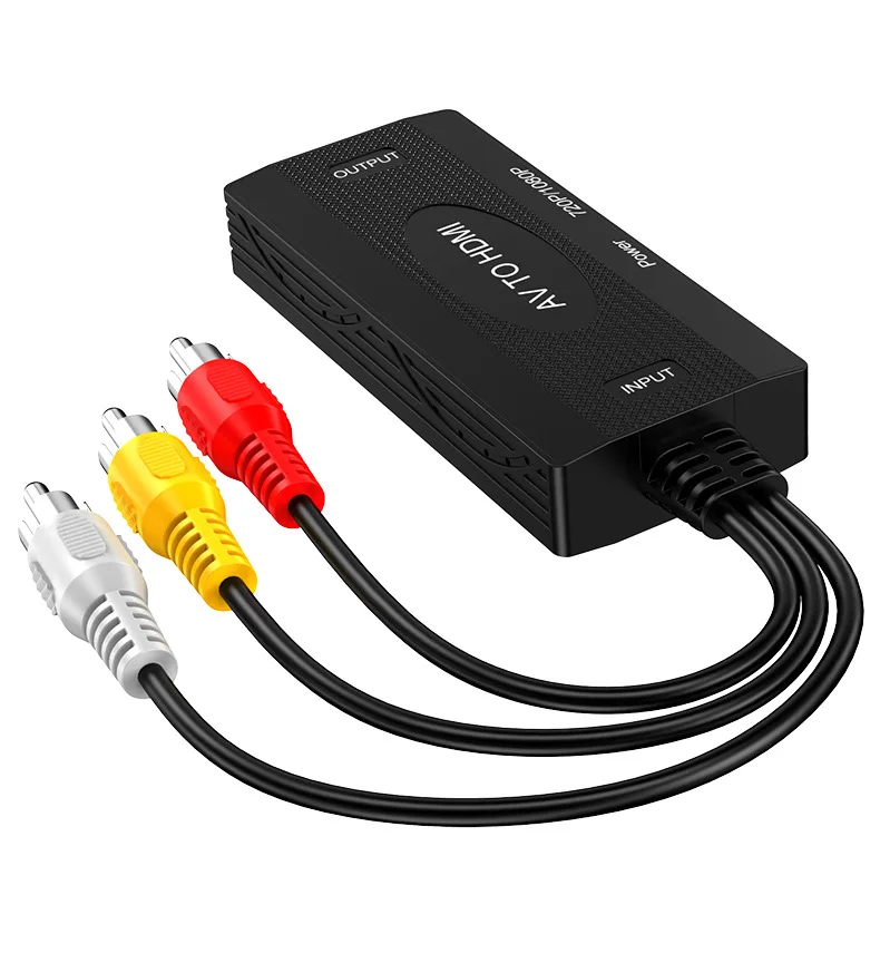AV To  1080P Converter Cable For  For TV VHS VCR DVD Recorders Projector