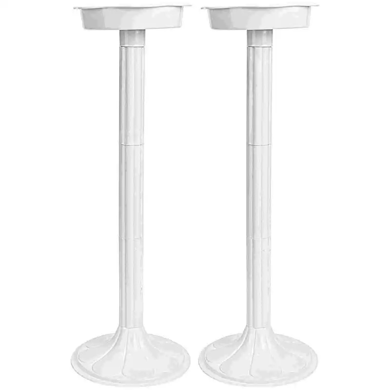 

2 Pcs Wedding Flower Rack Floor Stand Floral Centerpiece Riser Roman Pillar Table Decor Artificial Column