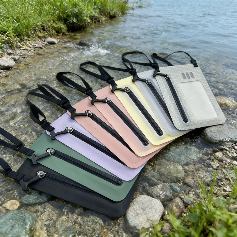 

TPU Waterproof Phone Pouch Crossbody Bag 4 Level Water Resistant Touch Screen Dry Bag Adjustable Strap Swimming Beach Kayaking