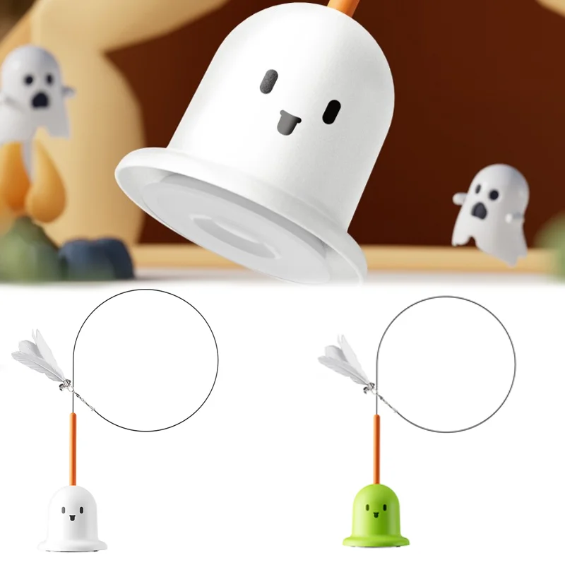 

New Cat Toy Cat Teasing Stick Strong Suction Cup Teaser Wand Cat Self-Entertainment Boredom Relief Magic Feather with Bell