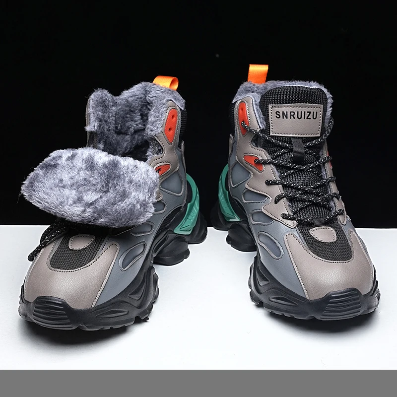 

Men boots 2026 New Winter Slippers Warm Men Shoes Waterproof Wu kong Plush Sneakers Male tenis shoes Boots Men Sneakers Winter