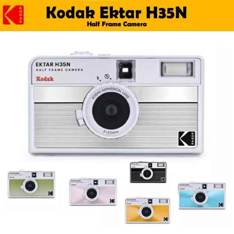 

Оригинальная полурамка KODAK EKTAR H35, 35 мм, ретро-пленочная камера, многоразовая пленочная камера со вспышкой, пленочная камера, дополнительная пленка 1/3