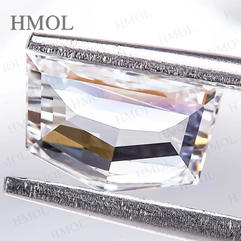 VVS2 1.13ct البانتاغون خطوة مختبر نمت الماس الأحجار الكريمة IGI شهادة CVD HPHT المواد الخام مجوهرات Charms بها بنفسك السحر أسعار الجملة