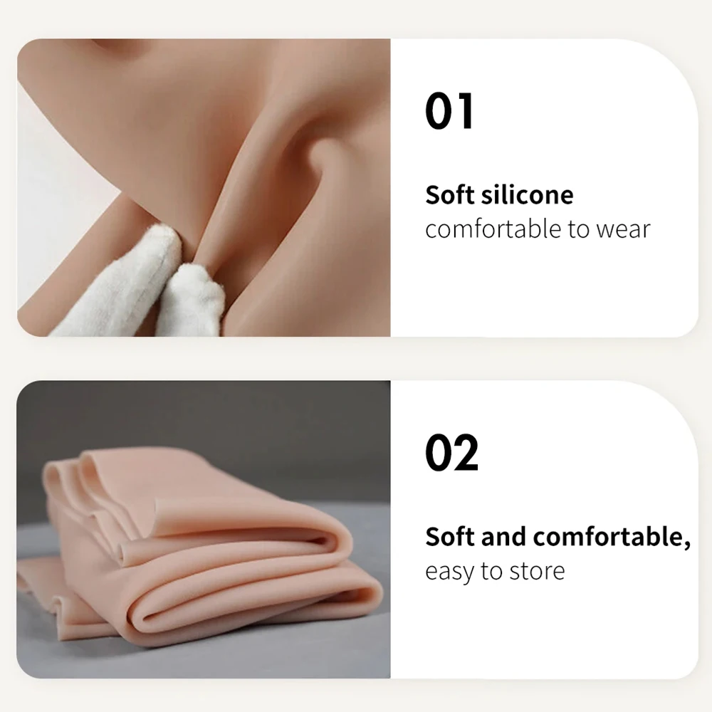 Realistic Silicone Full Body Suit Silicone Breast Forms Crossdressing Drag Queen Cosplay Silicone Chest Male to Female Vagina