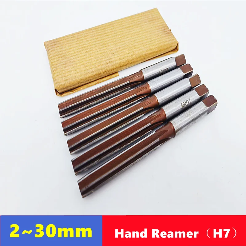 H7 manual straight slot reamer 2-30mm, 9Sicr manual square shank reamer, manual reaming and precision cutting milling cutter