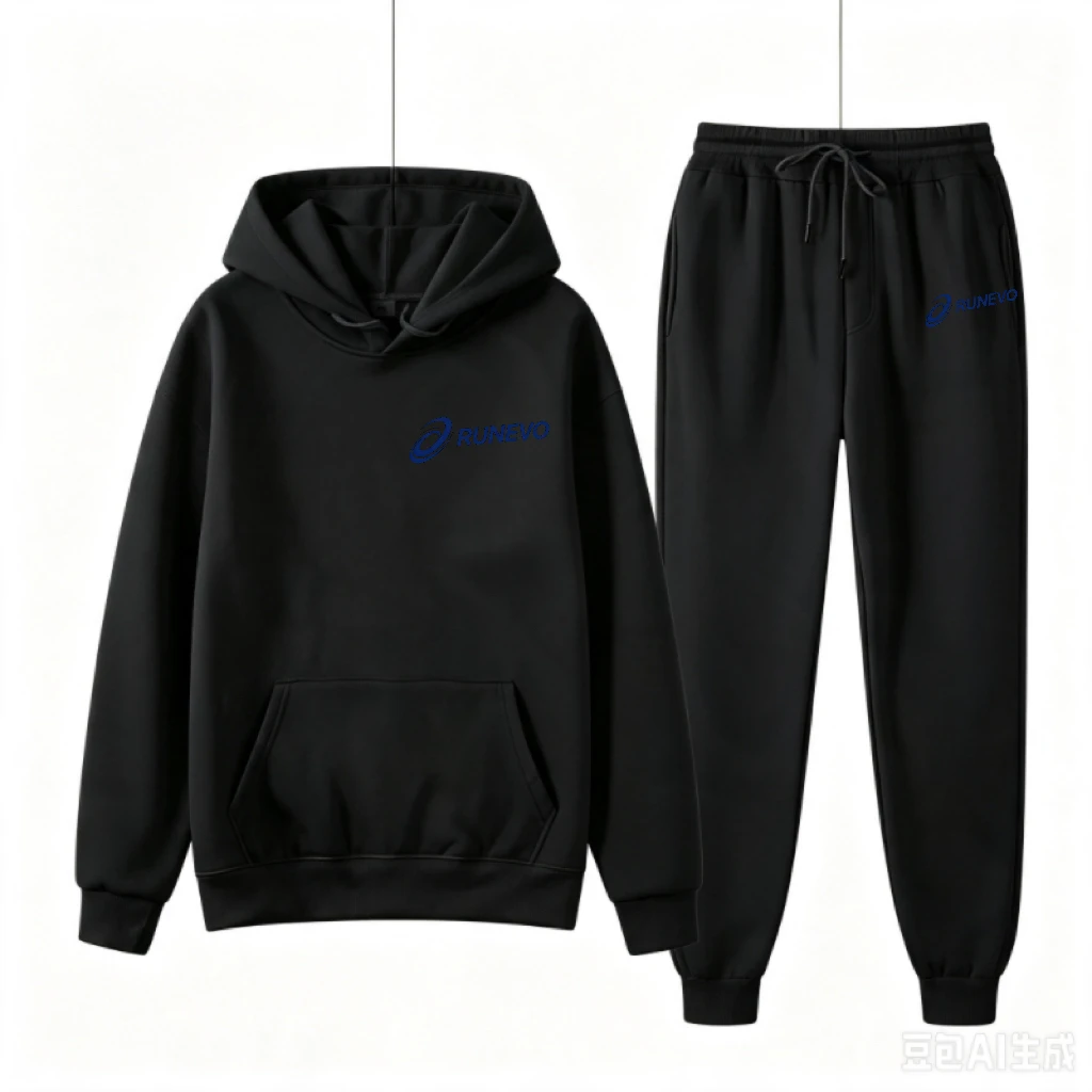 Women's Fashion Printed Autumn and Winter 2-Piece Sportswear Hooded Pullover Pants Sports Suit view 6