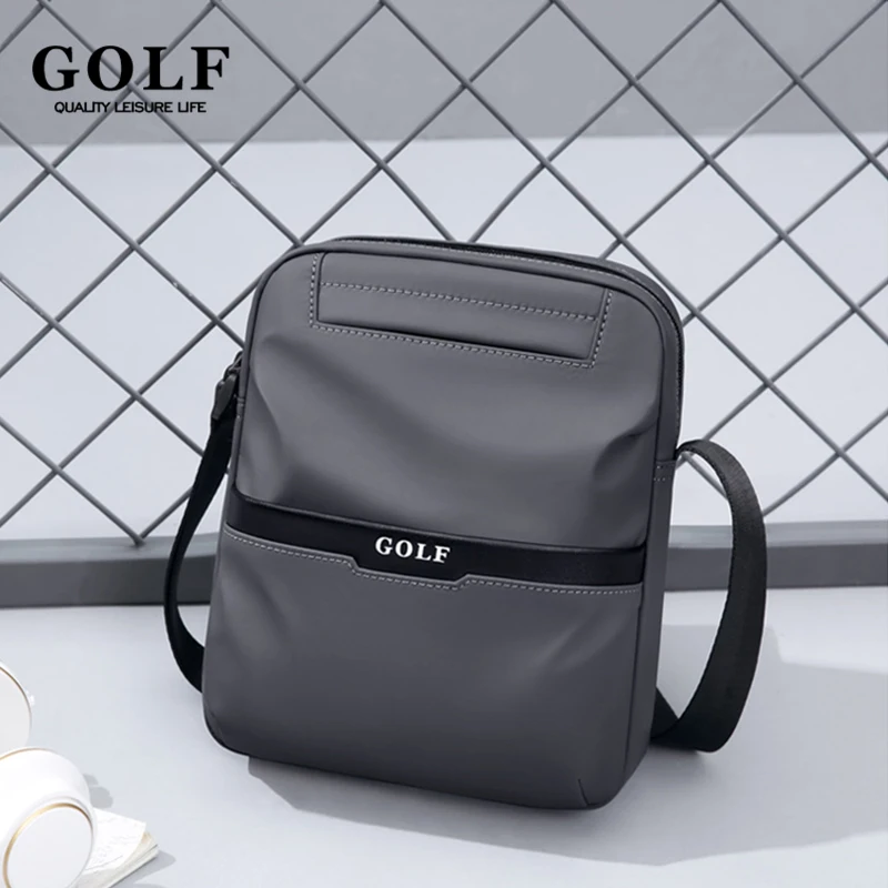 GOLF Mini Cross Bag Mens Crossbody Bag Nylon Fashionable Shoulder Bags Man Leisure Square Sling Backpack Male Oxford Waterproof