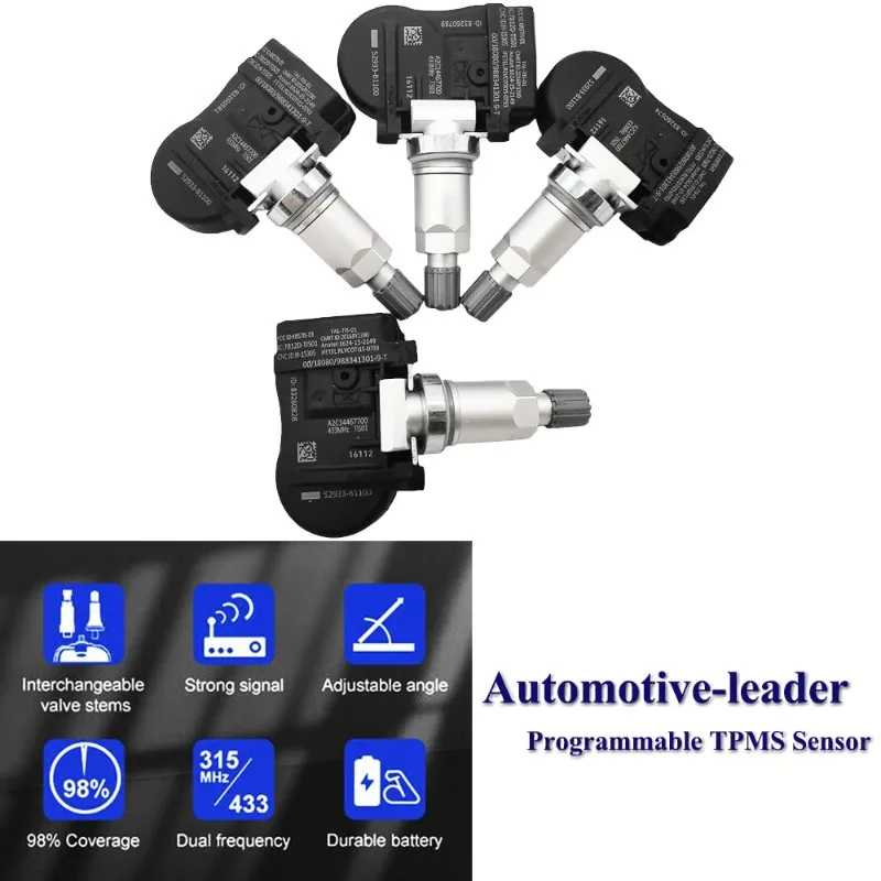 

4PCS 52933-3N100 52933-2M650 TPMS 433MHZ For 2012-2018 Kia Ceed [JD] Venga [YN] 2006-2016 Hyundai Ix55 [EN] Tire Pressure Sensor