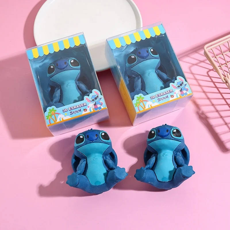 4 шт./лот, креативный ластик Disney Stitch, милый ластик для письма, рисования, 3D ластики для карандашей, канцелярские принадлежности, подарки, школьные принадлежности