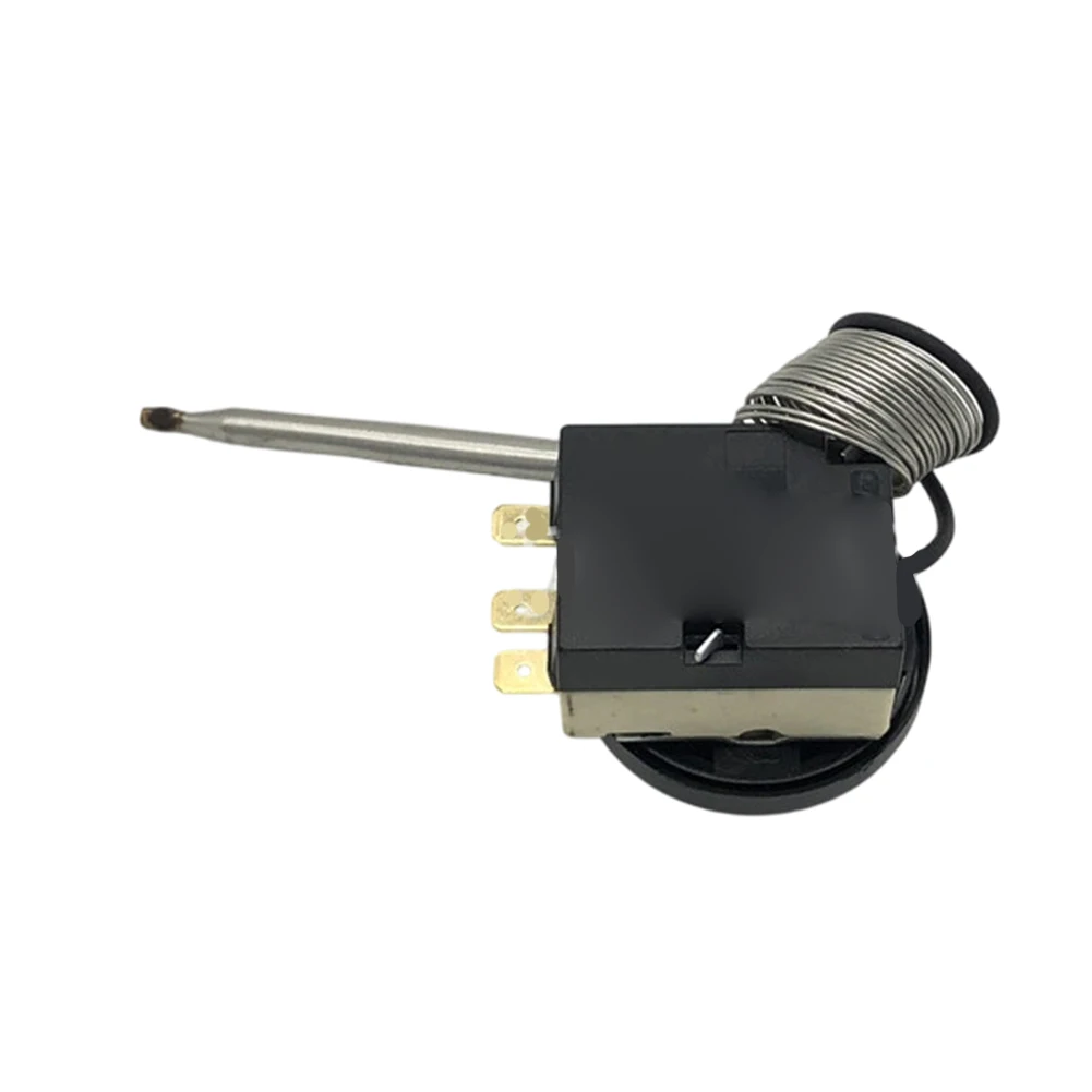 White Expansion Knob Thermostat for Cooling Appliances Capillary 1500mm Compatible with Most For Refrigerators