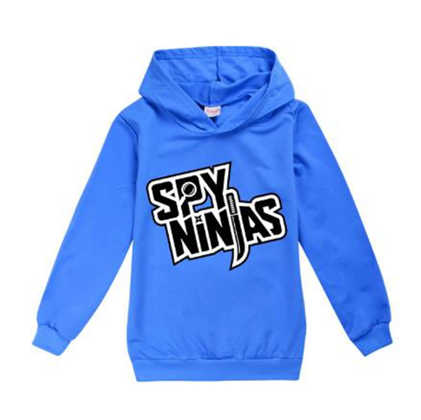 Kaus ulang tahun anak laki-laki perempuan SPY NINJAS atasan lengan panjang katun anak-anak musim semi musim gugur hoodie olahraga baju anak-anak